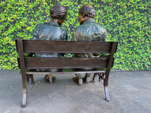 Load image into Gallery viewer, Grandparents on Bench Bronze Statue