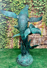 Load image into Gallery viewer, Two Whales Fountain Monumental Bronze Statue