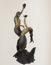 Load image into Gallery viewer, Jumbo Two Mermaid Fountain