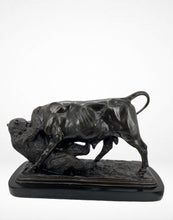 Load image into Gallery viewer, Bear and Bull by Isidore Jules Bonheur