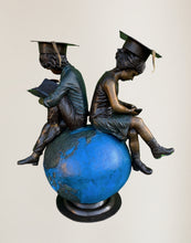 Load image into Gallery viewer, Graduation Day: Boy and Girl on Globe