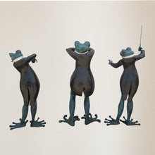 Load image into Gallery viewer, Monumental Three Frogs Playing Musical Instruments