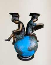 Load image into Gallery viewer, Graduation Day: Boy and Girl on Globe