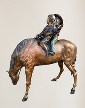 Load image into Gallery viewer, Boy and Girl on Horse Monumental