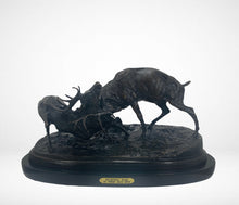 Load image into Gallery viewer, Fighting Elks by Pierre Jules Mene