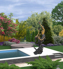 Load image into Gallery viewer, Jumbo Two Mermaid Fountain