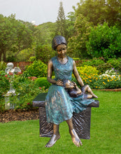 Load image into Gallery viewer, Mother with Baby on Bench