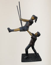 Load image into Gallery viewer, Monumental Boy & Girl on Swing