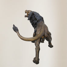 Load image into Gallery viewer, Monumental Savage Lion in Gold Patina