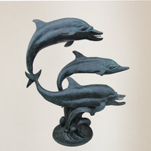 Load image into Gallery viewer, Monumental Three Dolphins Fountain