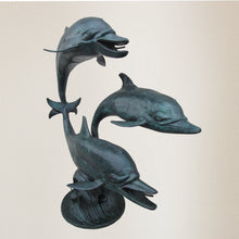 Load image into Gallery viewer, Monumental Three Dolphins Fountain