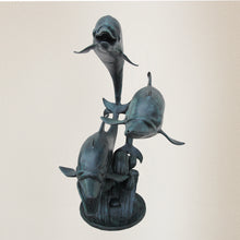 Load image into Gallery viewer, Monumental Three Dolphins Fountain