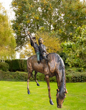 Load image into Gallery viewer, Boy and Girl on Horse Monumental