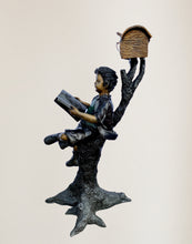 Load image into Gallery viewer, Boy Sitting on Mailbox Reading