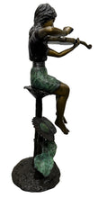Load image into Gallery viewer, Girl Playing Violin Bronze Statue Jumbo