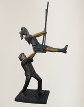 Load image into Gallery viewer, Monumental Boy & Girl on Swing