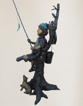 Load image into Gallery viewer, Monumental Fishing Boy on Tree
