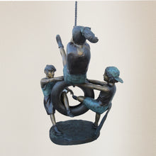Load image into Gallery viewer, Three Kids Playing with Tire Swing