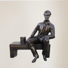 Load image into Gallery viewer, Jumbo Abraham Lincoln on Bench