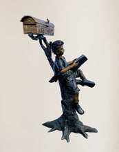 Load image into Gallery viewer, Boy Sitting on Mailbox Reading