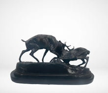 Load image into Gallery viewer, Fighting Elks by Pierre Jules Mene