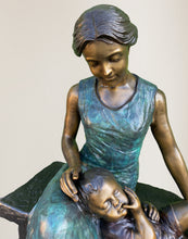 Load image into Gallery viewer, Mother with Baby on Bench