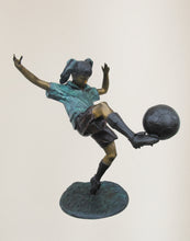 Load image into Gallery viewer, Girl Playing Soccer