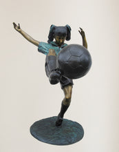 Load image into Gallery viewer, Girl Playing Soccer