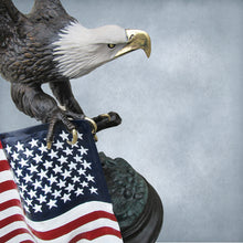 Load image into Gallery viewer, Monumental Moigniez Eagle with American Flag