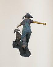Load image into Gallery viewer, Jumbo Girl Running with Dog