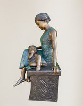 Load image into Gallery viewer, Mother with Baby on Bench