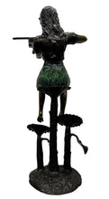 Load image into Gallery viewer, Girl Playing Violin Bronze Statue Jumbo