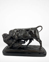Load image into Gallery viewer, Bear and Bull by Isidore Jules Bonheur
