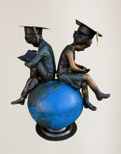 Load image into Gallery viewer, Graduation Day: Boy and Girl on Globe
