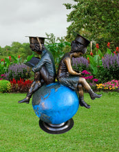 Load image into Gallery viewer, Graduation Day: Boy and Girl on Globe
