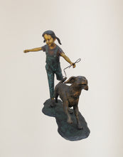 Load image into Gallery viewer, Jumbo Girl Running with Dog
