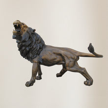 Load image into Gallery viewer, Monumental Savage Lion in Gold Patina
