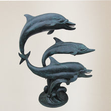 Load image into Gallery viewer, Monumental Three Dolphins Fountain
