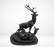 Load image into Gallery viewer, Elk Family by Arthur Jacques Leduc
