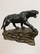 Load image into Gallery viewer, Black Panther on Rock by Max Turner
