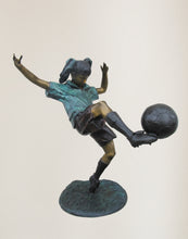 Load image into Gallery viewer, Girl Playing Soccer
